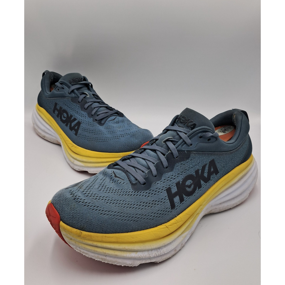 Size 12.5 - Hoka One One Bondi 8 Goblin Blue Mountain Spring - 1123202-GBMS